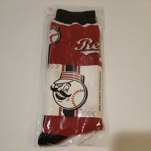 ⚾️     2021 Cincinnati Reds SGA 7/24/21 Columbia Chevrolet Socks NEW Mr. Red